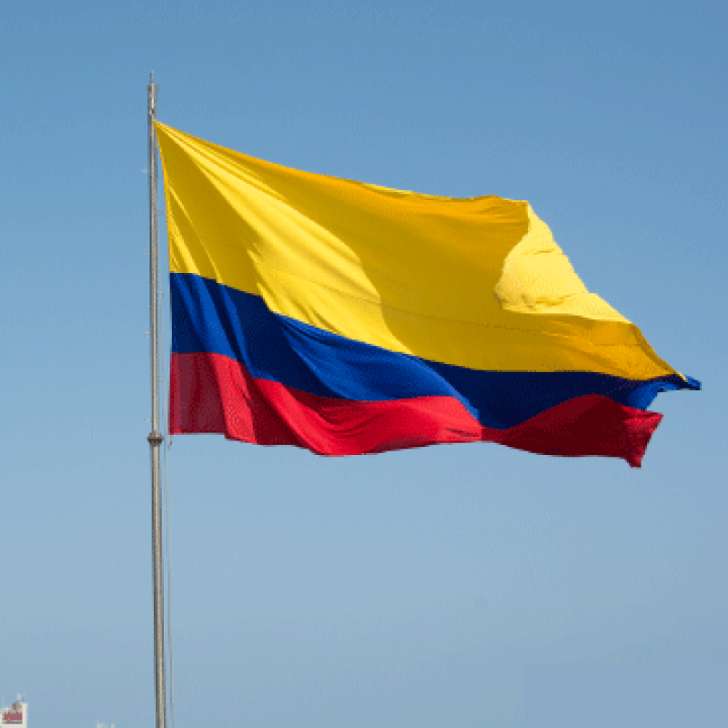 Bandera de Colombia.