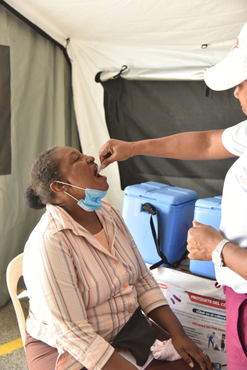 Se han vacunado 21,087 personas contra el cólera.