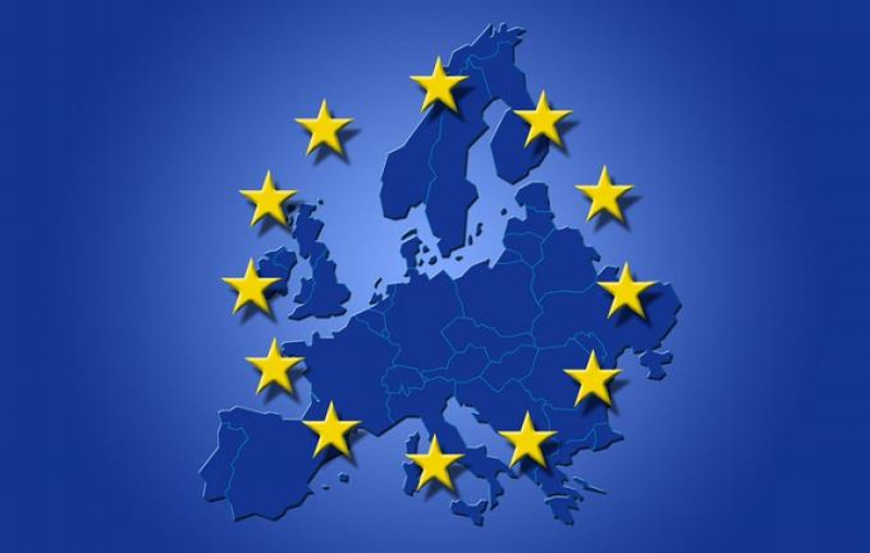 Logo de la Unión de Europea (UE). Foto Externa