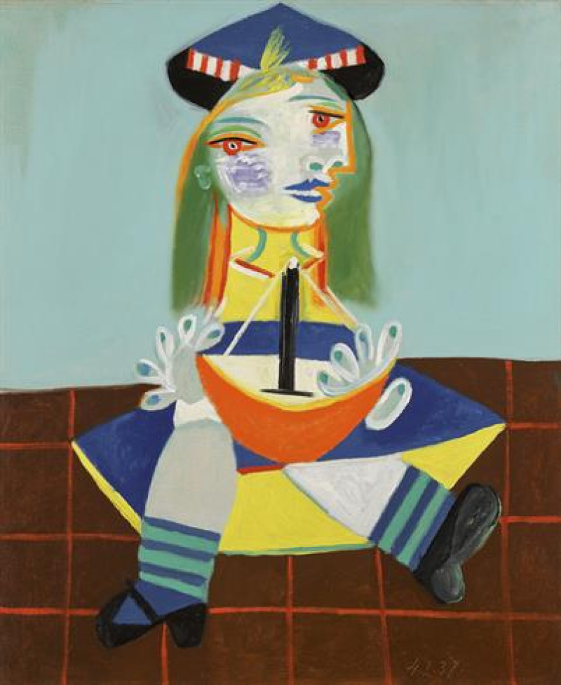 La obra "Fillette au bateau, Maya" (1938), del pintor español Pablo Picasso, fue vendida ayer miércoles en una subasta sobre arte moderno y contemporáneo por 18,1 millones de libras (20,2 millones de euros), según informó la casa de pujas Sotheby's. 

Foto: EFE/ Sotheby's