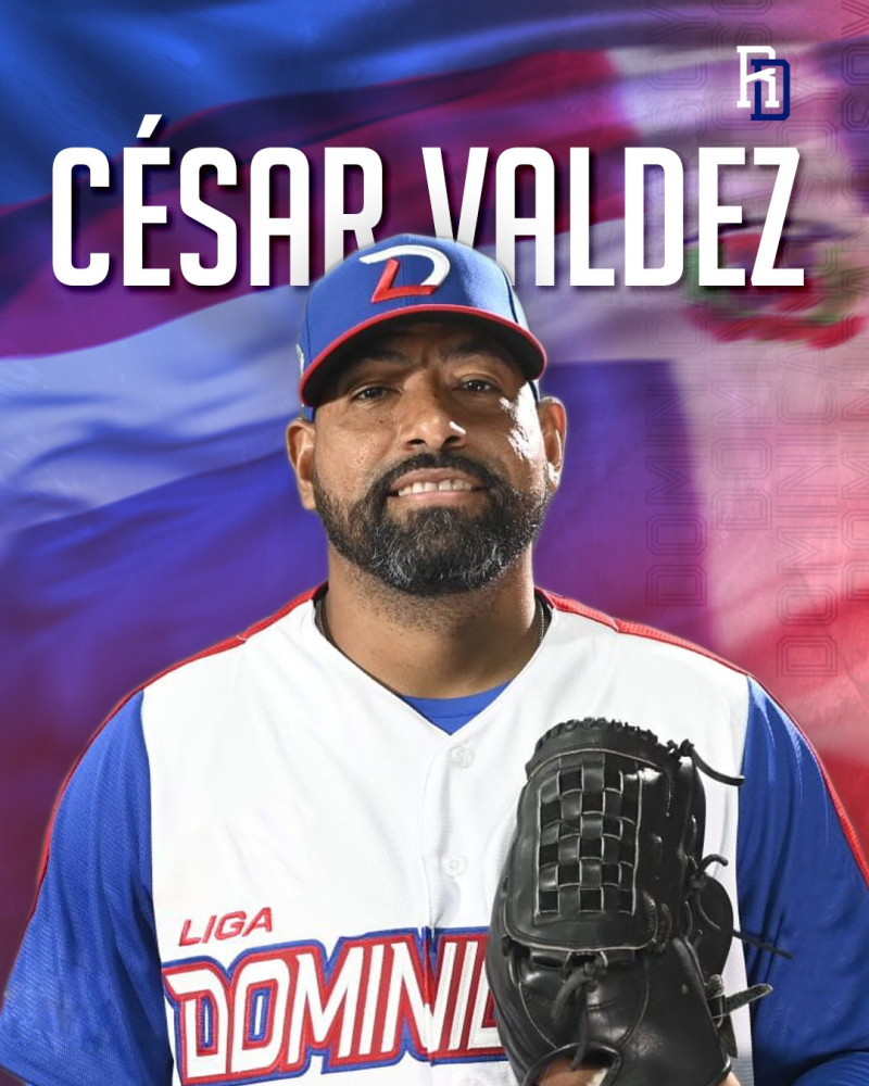 César Valdez estará por segundo vez con el equipo dominicano en el Clásico Mundial.