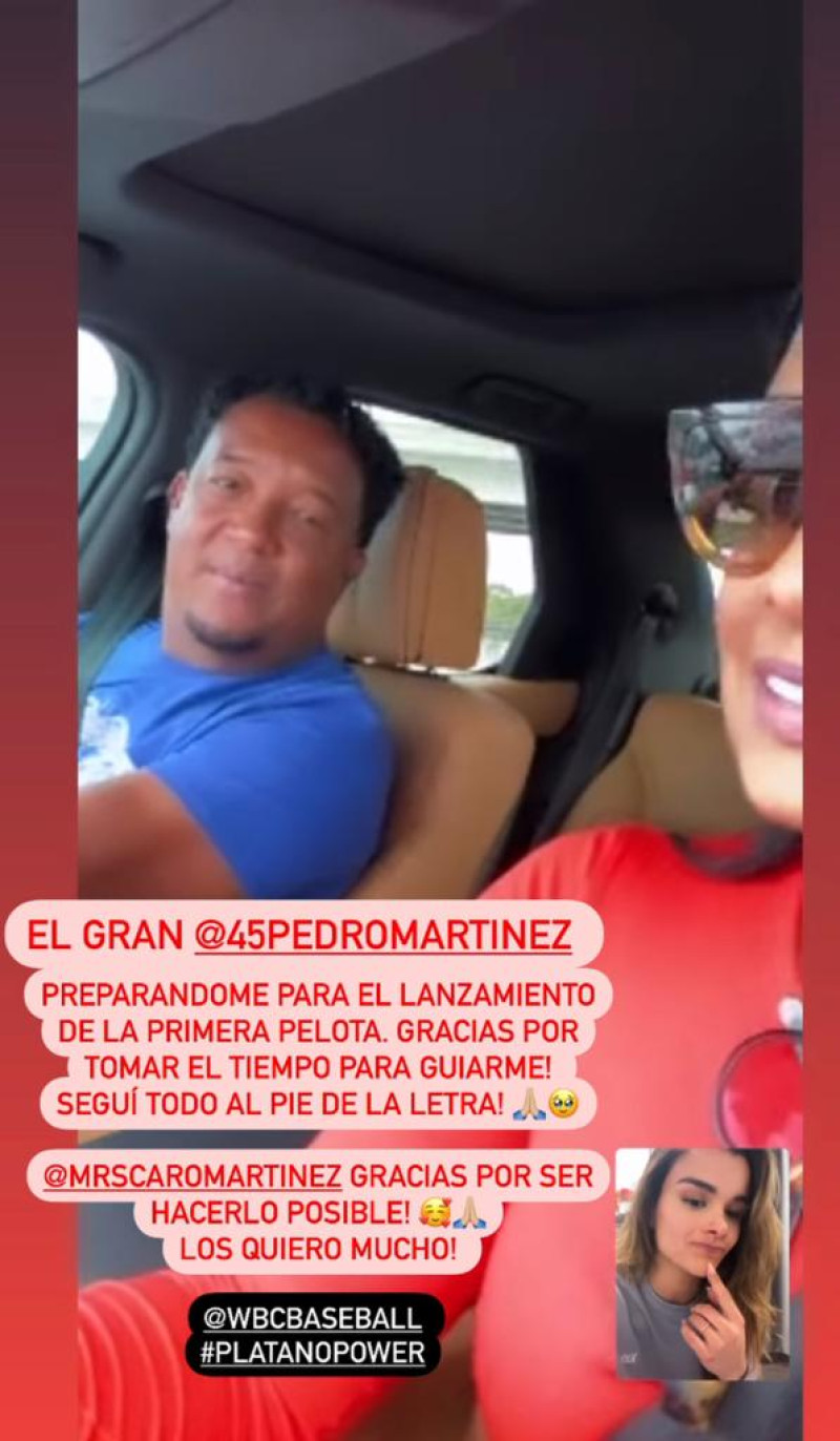 Pedro y Carolina Martínez en video llamada con Clarissa Molina. Foto: Instagram