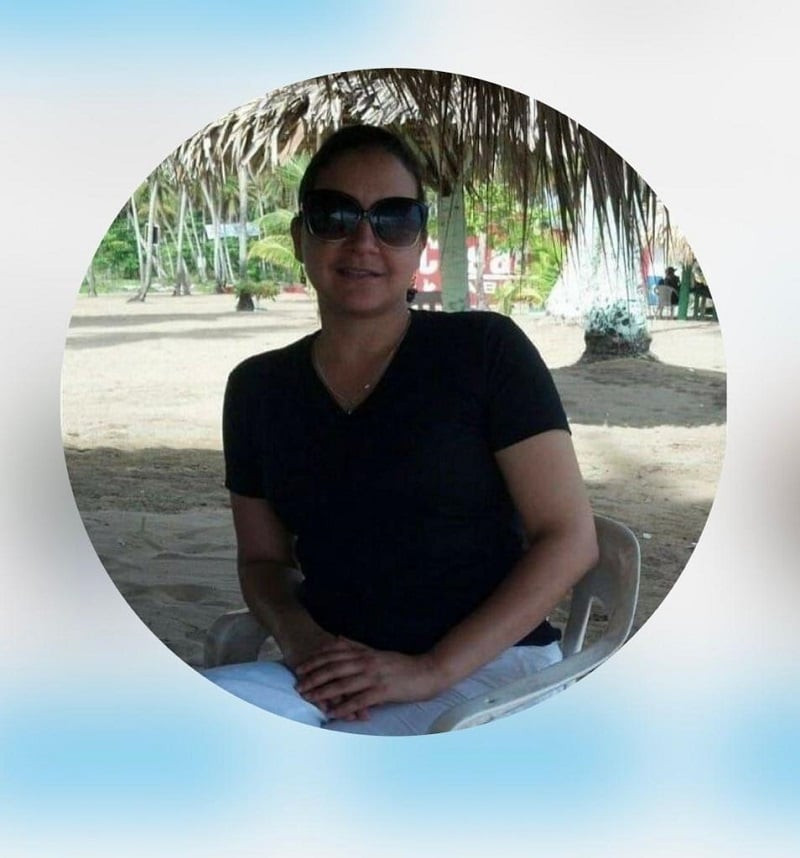 Dabeida María Mercedes Brache, profesora desaparecida en Bonao. Fotos: Fuente externa