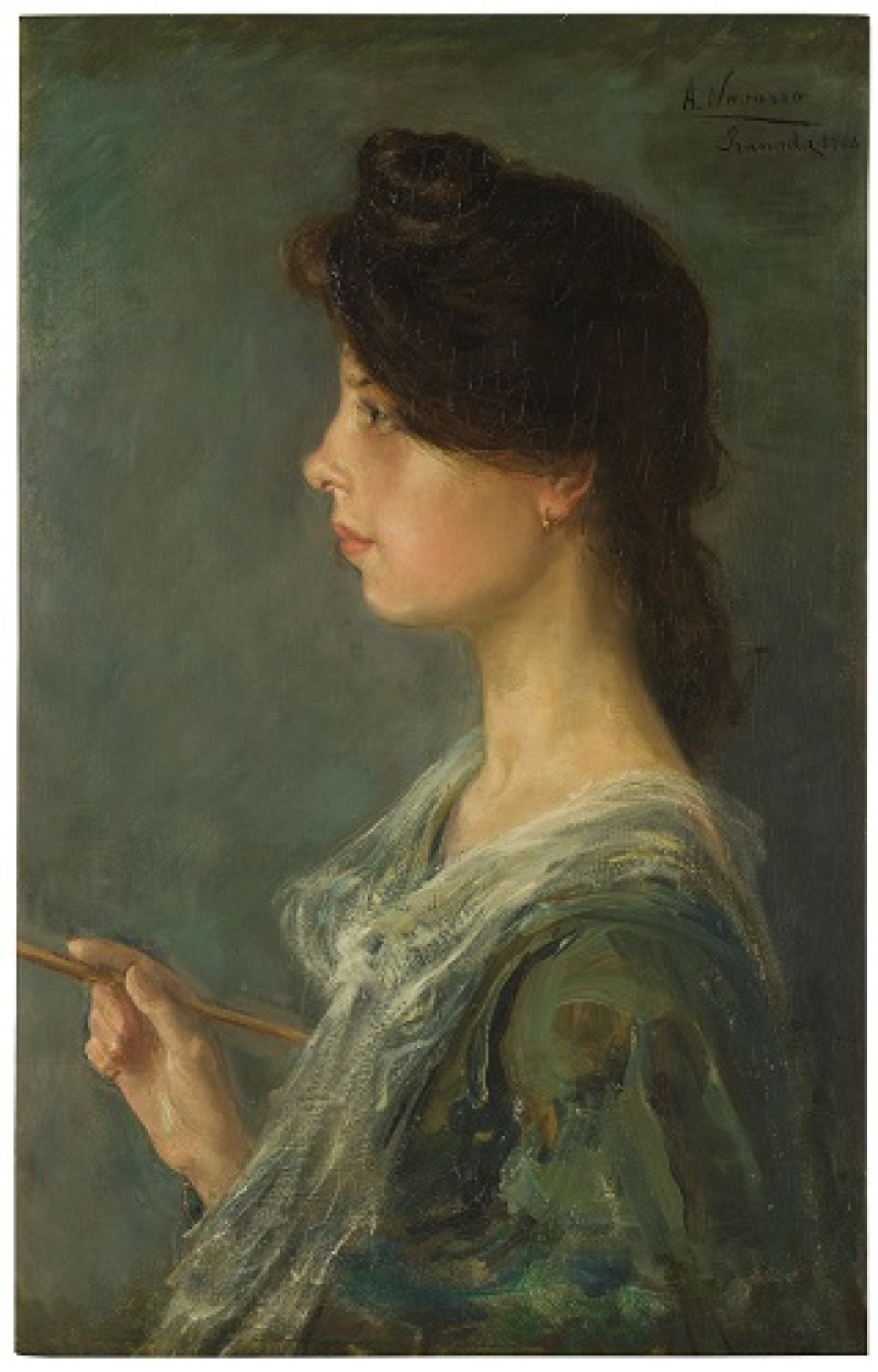 Autorretrato Aurelia Navarro Moreno 1906. Museo Nacional del Prado