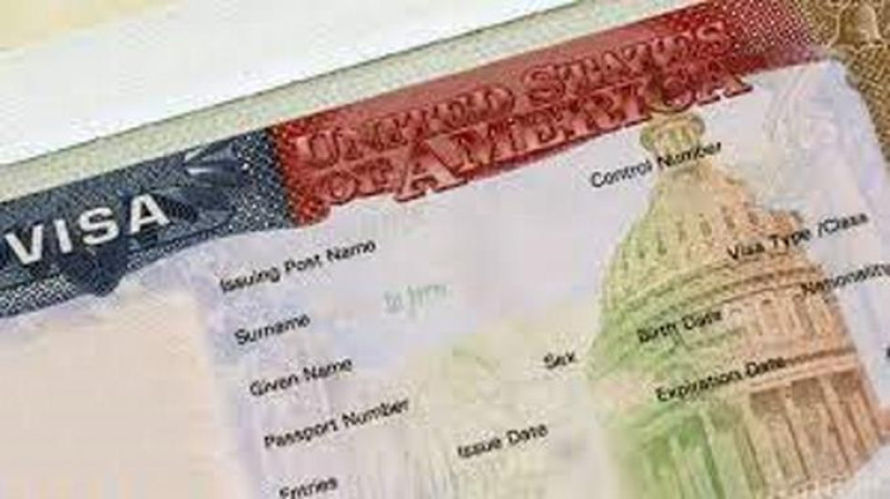 Visa estadounidense.