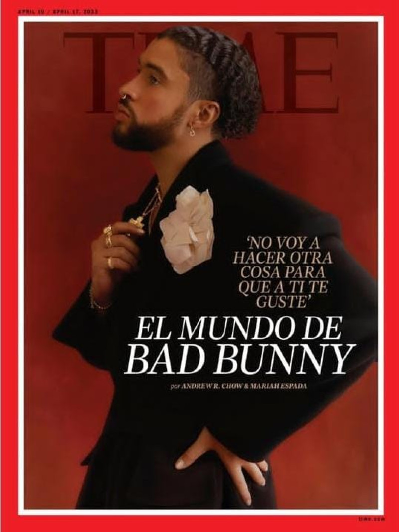 Bad Bunny para la revista Time.