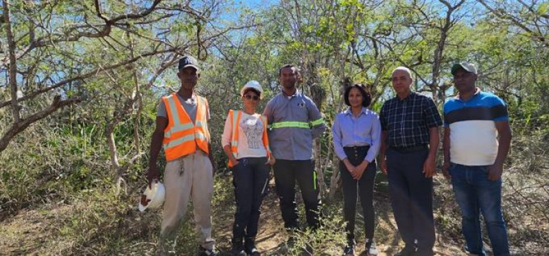 Recorrido. Suso Sánchez, Sofía Ureña, Carlos González, Yuraisy Rodríguez, Pedro Suárez y Zoilo Richardson. JBN