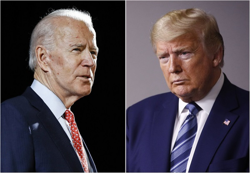 Joe Biden y Donald Trump. AP