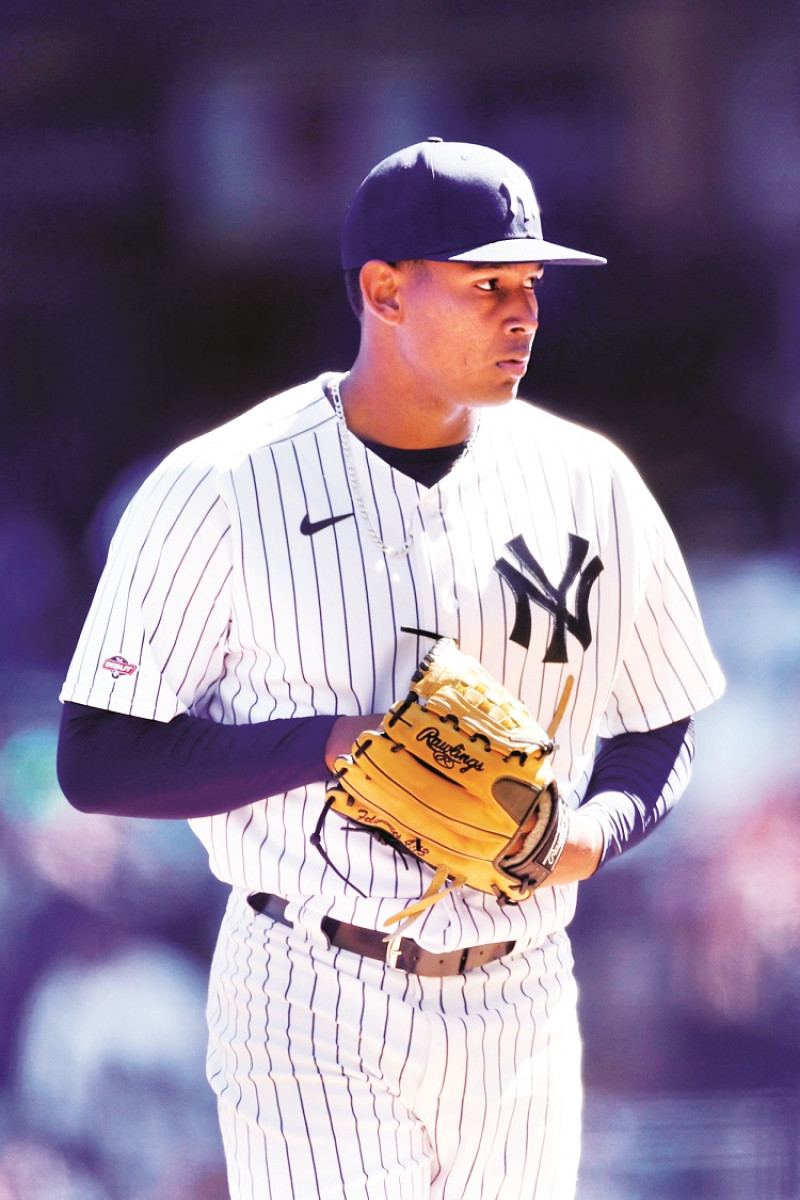 Jhony Brito tuvo un auspicioso debut con los Yankees en las Grandes Ligas.