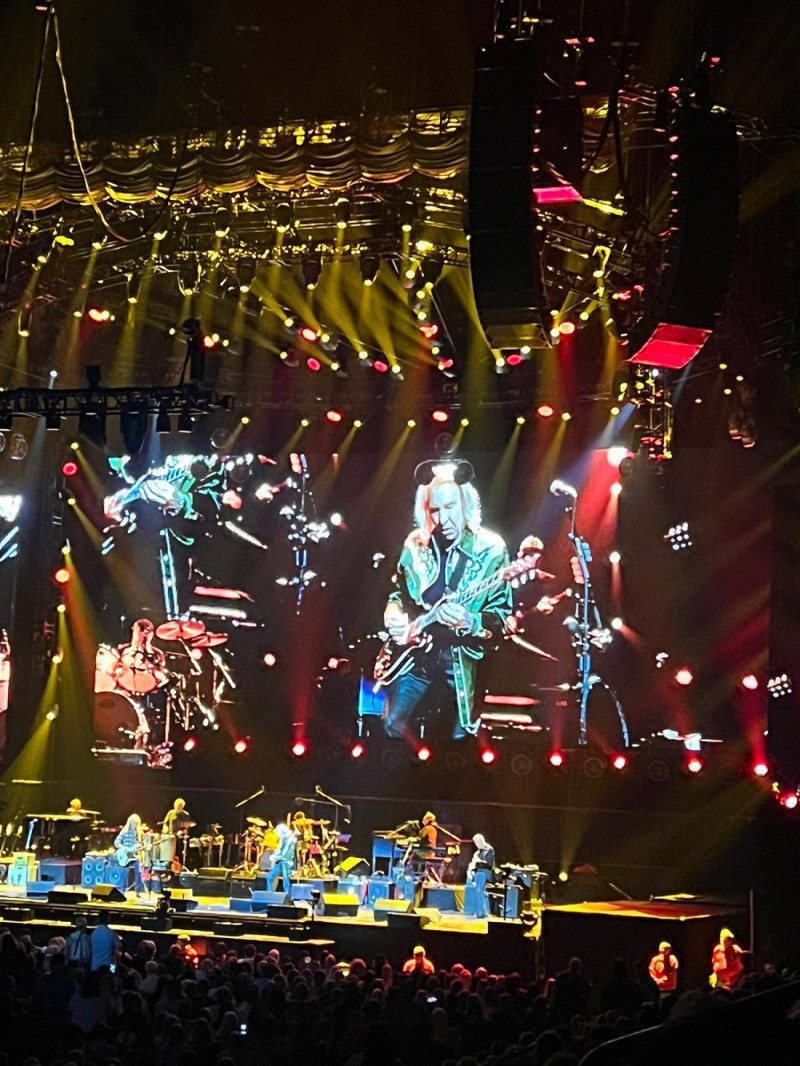 The Eagles durante su presentación en Jacksonville, Florida.