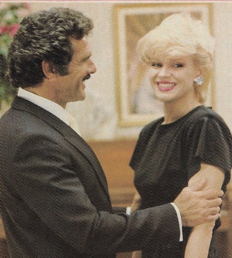Charytín Goico y Andrés García en la telenovela puertorriqueña de 1986 "Escándalo". Foto: Instagram