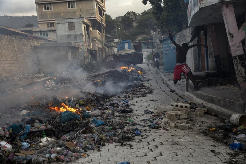 Manifestaciones violentas en Haití.