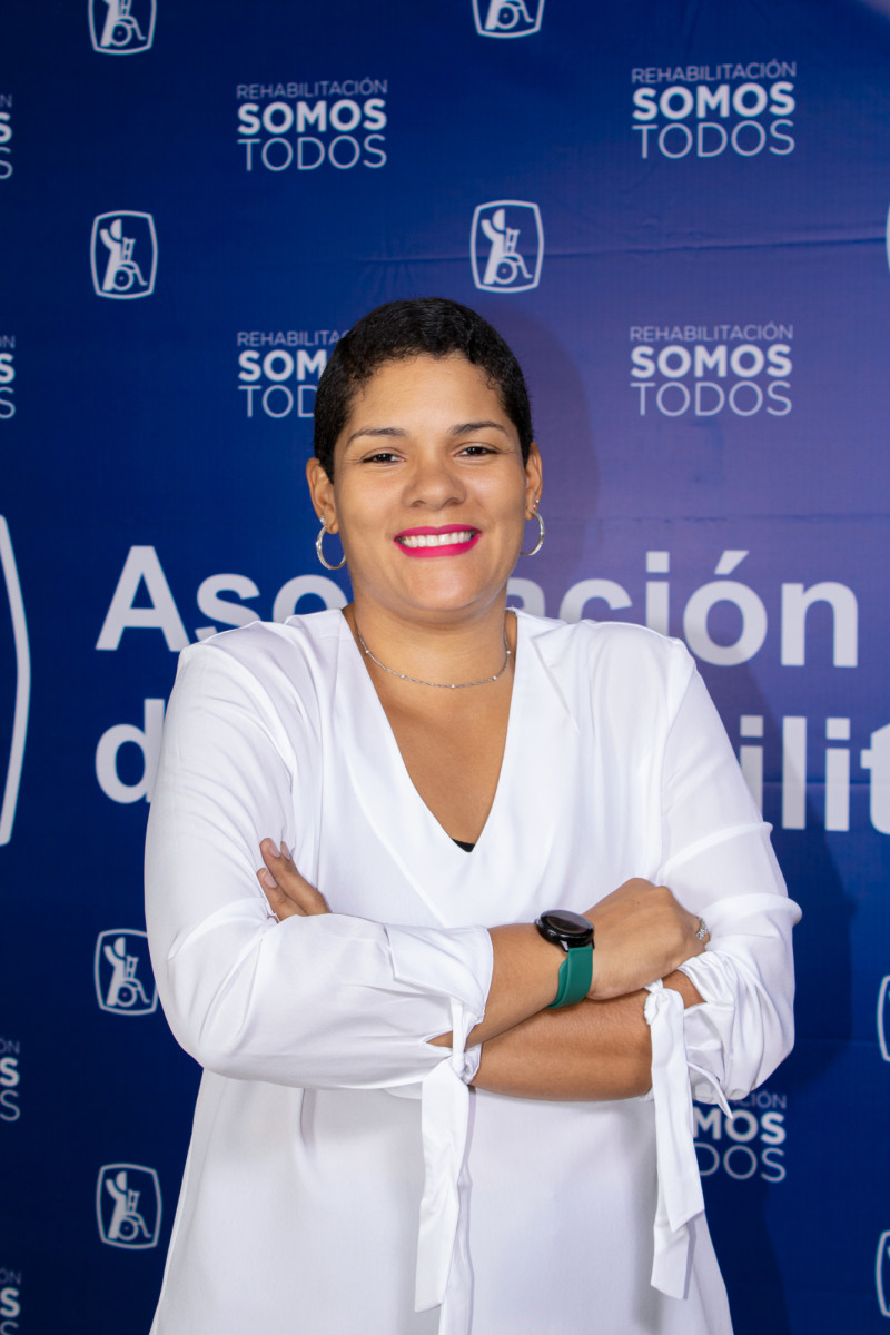 Paola Johanna Cuesta Ovando, encargada de Psicopedagogía de la Asociación Dominicana de Rehabilitación