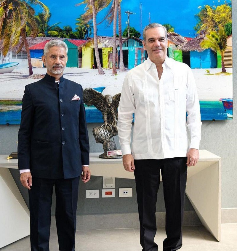 En su visita a República Dominicana, Jaishankar se reunió con el presidente Luis Abinader, donde discutieron la posibilidad de una futura visita del mandatario a la India.