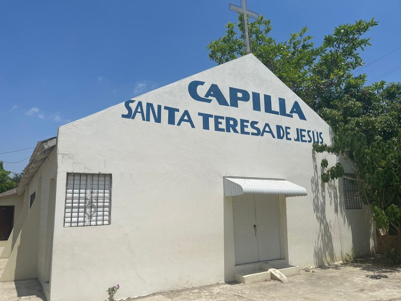 Capilla donde reciben docencia los niños de la comunidad de Benegas.