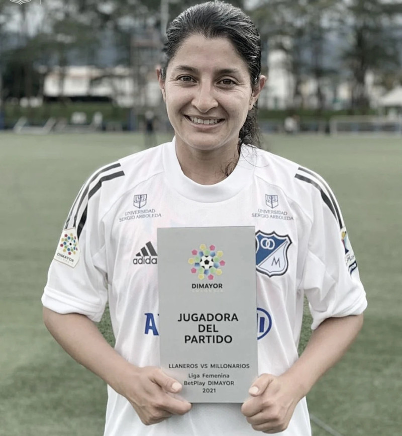 La exfutbolista colombiana, Angie Valbuena
