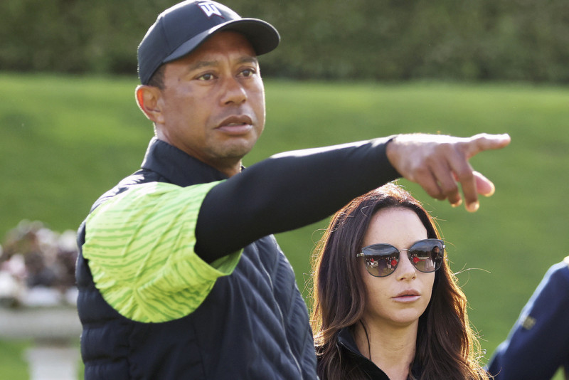 Tiger Woods y su novia Erica Herman