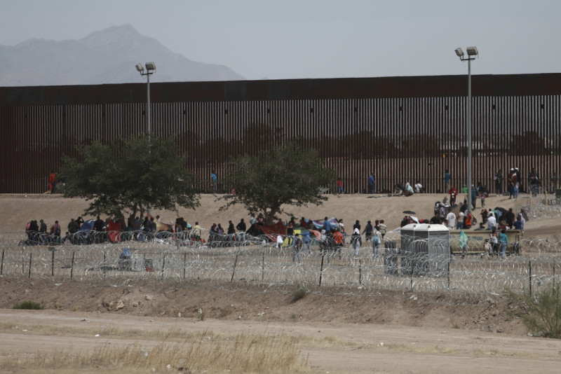 Migrantres en la Frontera de EEUU