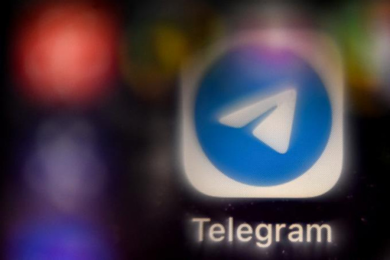 Aplicación de la red social Telegram.