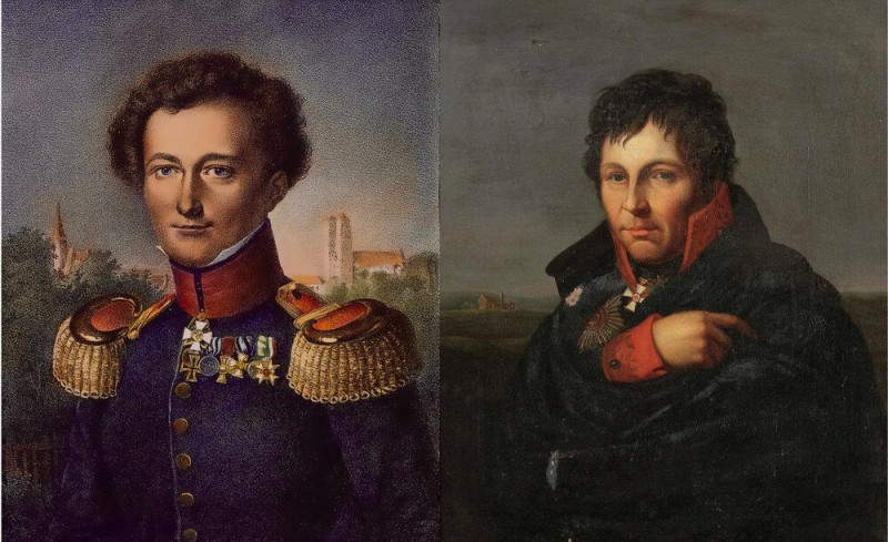Carl Von Clausewitz y Napoleón Bonaparte.