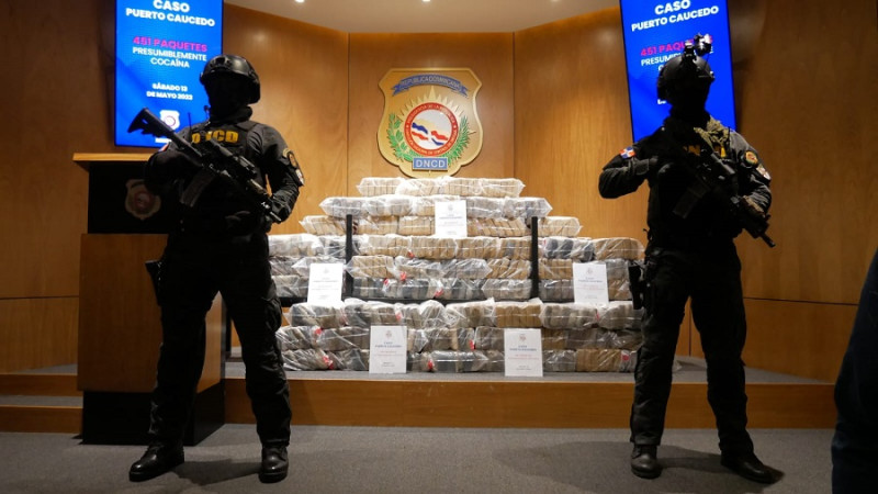 Decomiso de 451 paquetes de cocaína en Puerto Multimodal Caucedo