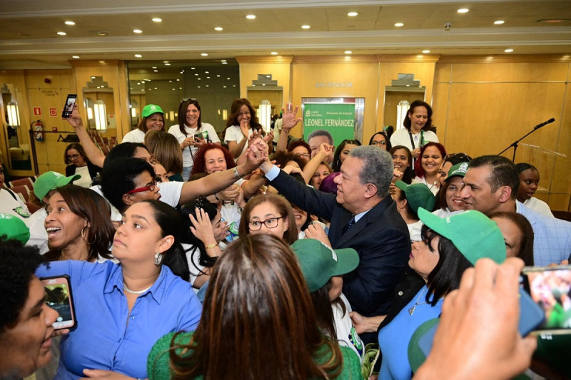 El expresidente Leonel Fernández ha realizado múltiples actos de masa en el país