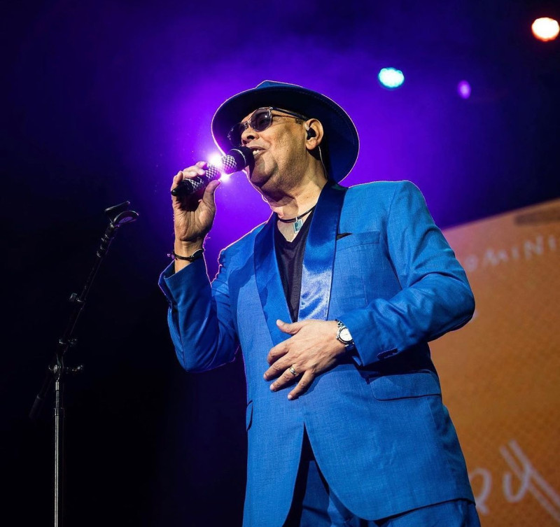 Fernando Villalona durante una reciente presentación. El artista cumple 50 años de carrera.