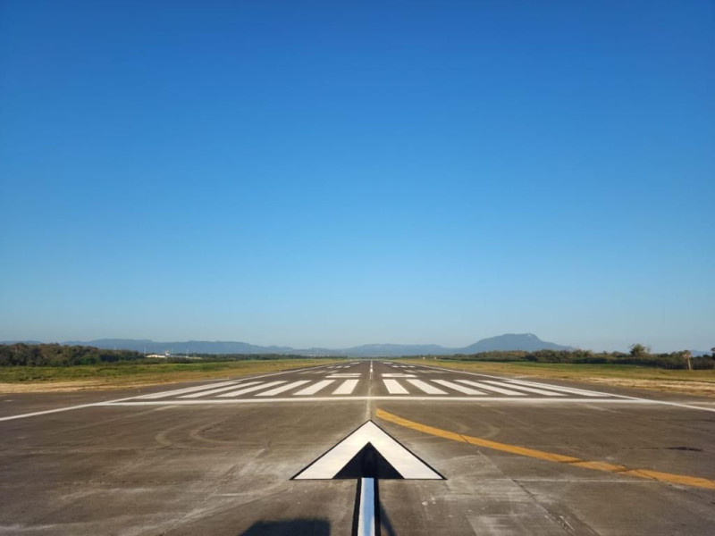Nueva pista de aterrizaje del Aeropuerto Internacional Gregorio Luperón de Puerto Plata.