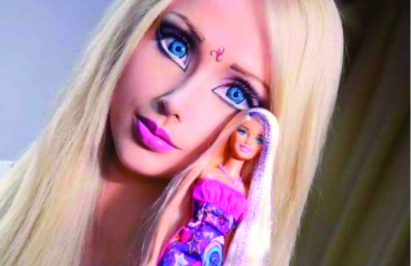 Valeria Lukyanova pasó a ser una “Barbie”.