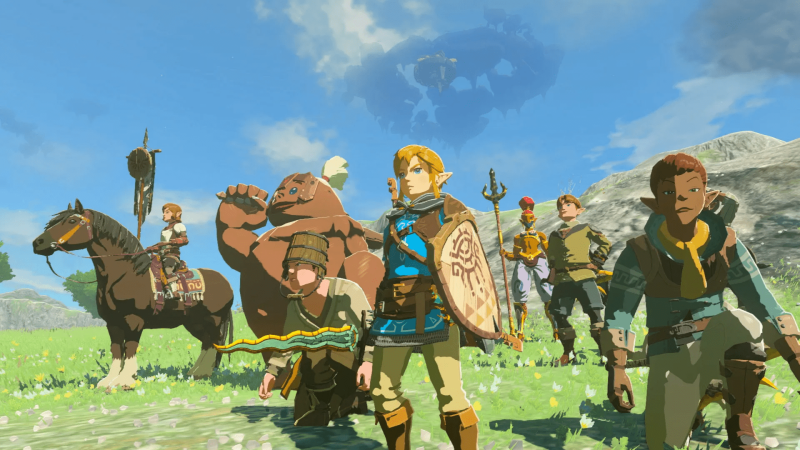 Escena del videojuego The Legend of Zelda: Tears of the Kingdom.