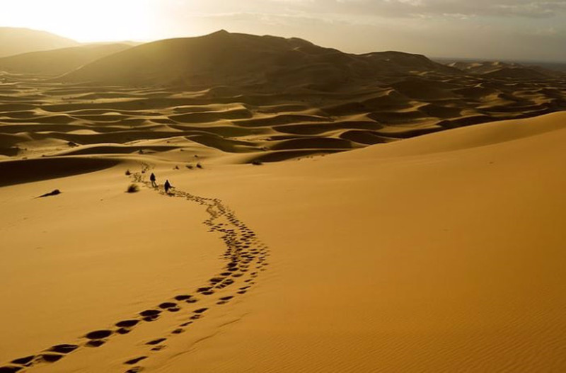 Ruta por el desierto.