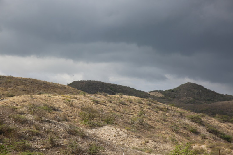 Vista del Cerro de los cacheos, en la provincia de Azua