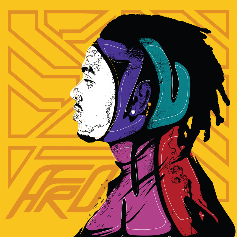 Arte de la portada de "Afro", nuevo EP de Ozuna