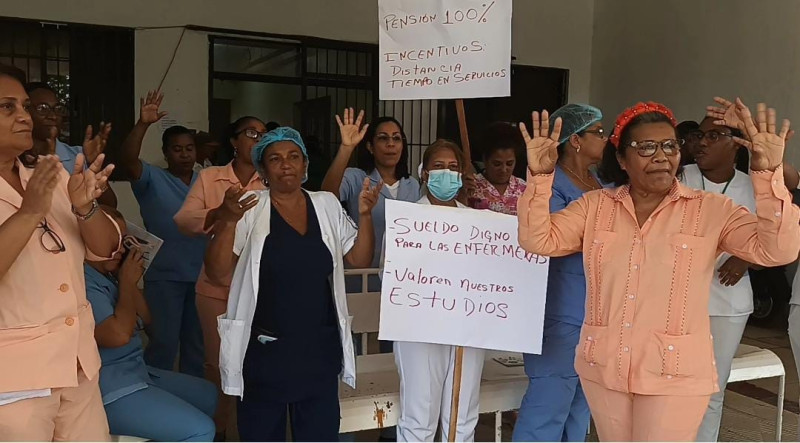 La paralización de las enfermeras fue en hospitales de El Seibo, Miches, Hato Mayor, Higüey, La Romana y San Pedro de Macorís.