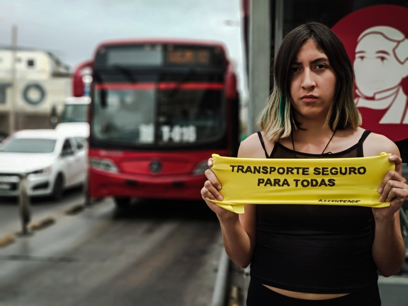 Imagen ilustrativa en contra del acoso en transporte público