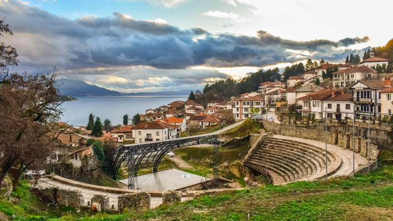 Teatro romano, en Ohrid