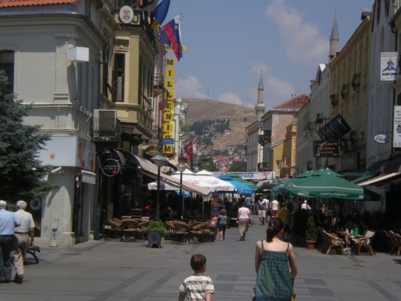 Calle de Sirok Sokak, en Bitola.