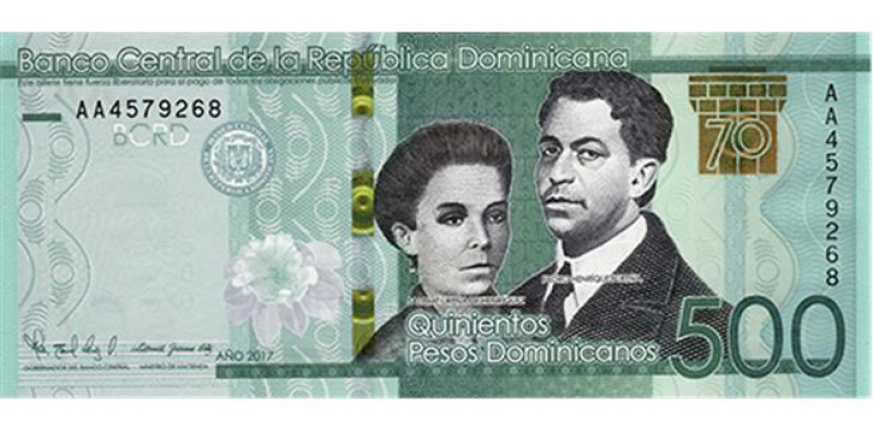nuevo billete de RD$500 pesos puesto en circulación desde hoy