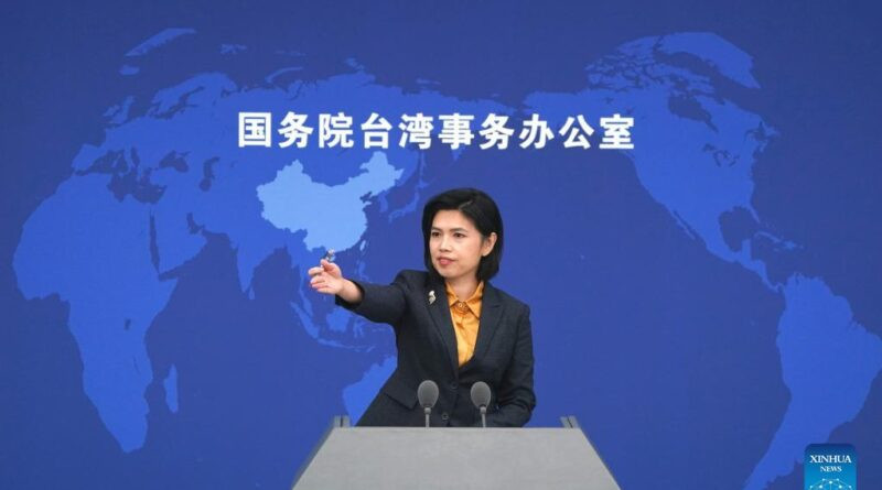 Zhu Fenglian, portavoz de la Oficina para los Asuntos de Taiwán del Consejo de Estado.