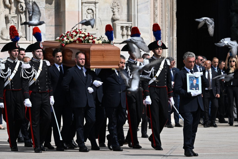 Funeral de Estado de Silvio Berlusconi en Milán, Italia