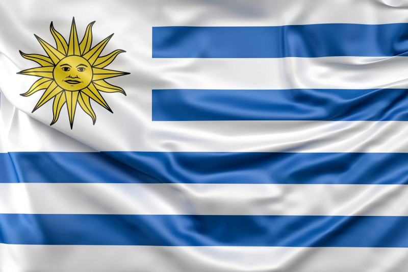 Bandera de Uruguay.