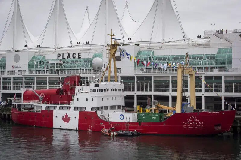 El barco Polar Prince se ve anclado en Vancouver, Columbia Británica, el 23 de octubre de 2017.