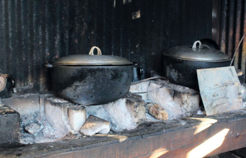 Los calderos que se preparan para la delisiosas comidas