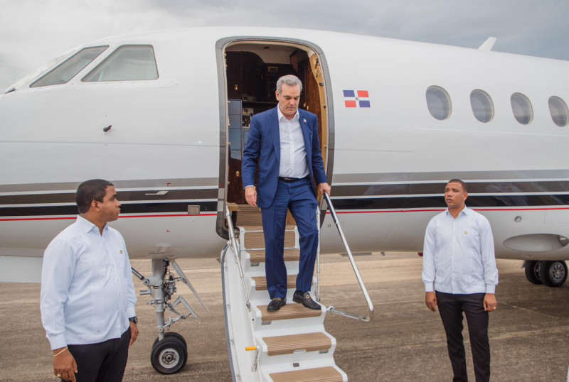 Llegada del presidente Luis Abinader a Belice