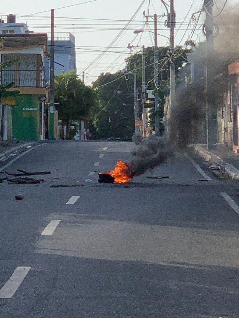 Huelga es calles de Salcedo