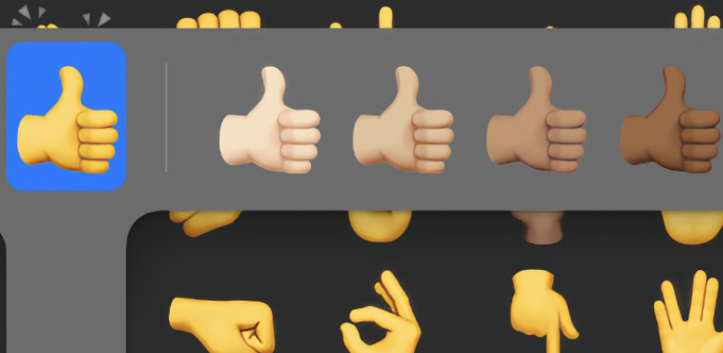 Emoji del pulgar arriba