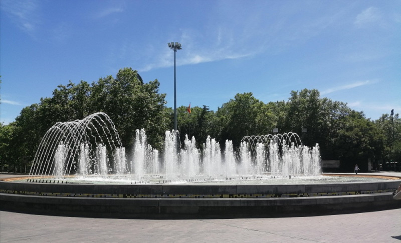 Fuente en Plaza de Zorrilla, Valladolid.