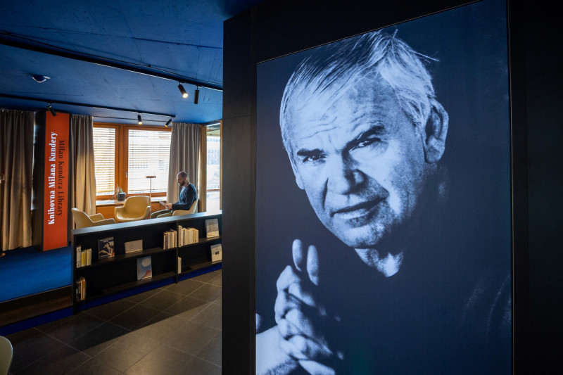 Retrato de Milan Kundera