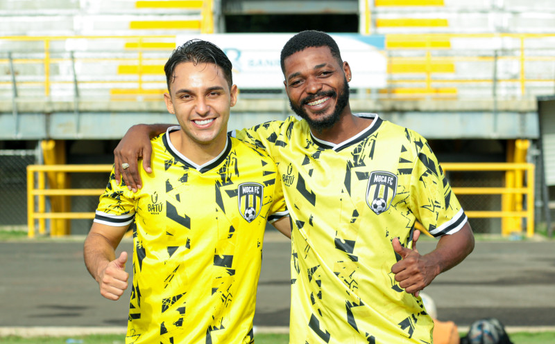 Michel Cardenas y Rodolfo Ford, los nuevos jugadores del Moca FC.