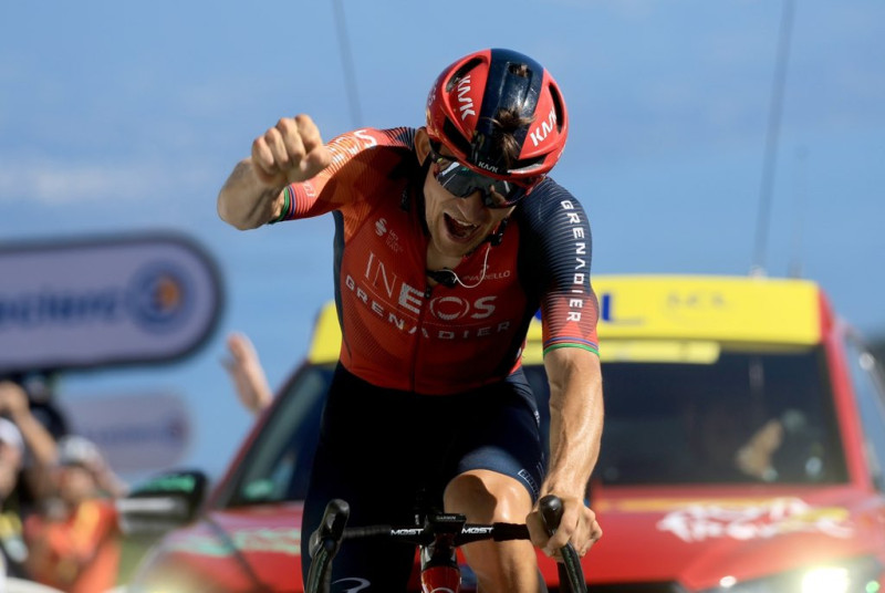 Michal Kwiatkowski fue el ganador de la etapa del viernes en el Tour de Francia.